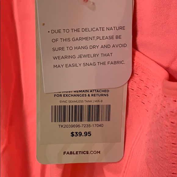 NWT Fabletics Tank Top - Picture 3 of 3